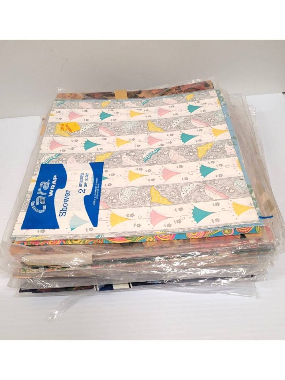 Lot 90+ Single Flat Fold Gift Wrap Scrapbooking Paper Various Theme 1960-1990